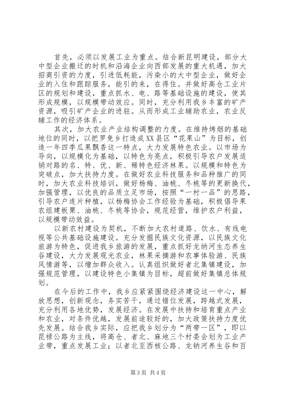 乡镇解放思想大讨论活动心得体会_第3页