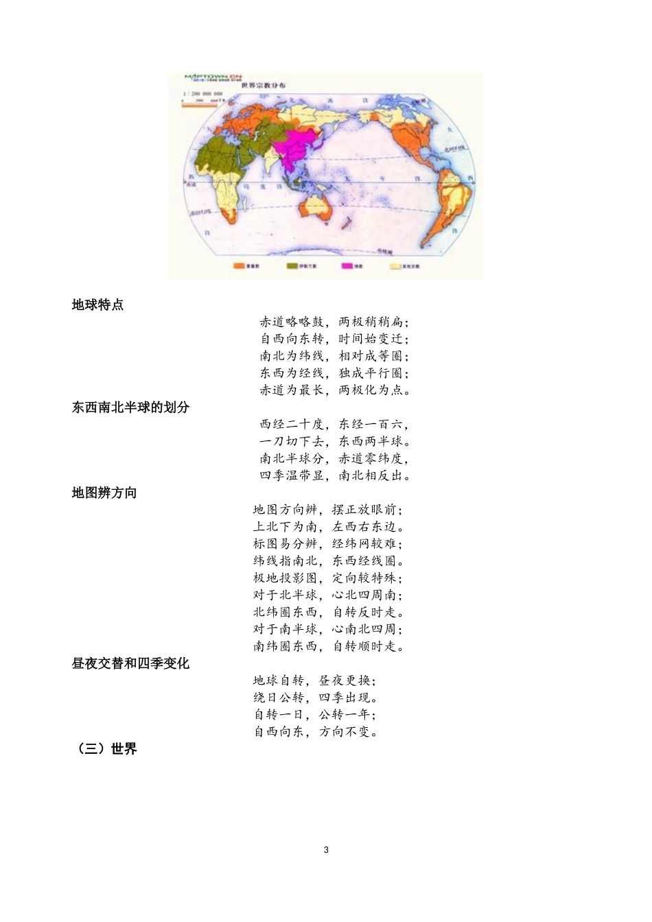 调查报告《采用歌谣记忆法对于高中地理学习实效性》_第3页
