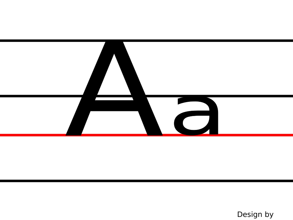 英语直体字母书写模板_第1页