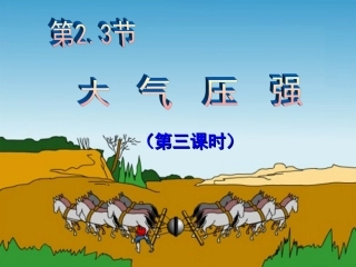 大气的压强压强与流速的关系