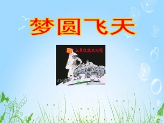 苏教版语文五年级下册：6梦圆飞天