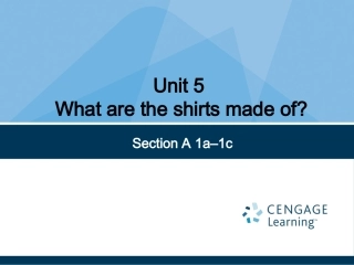 九年级英语Unit5SA(1a-2d)