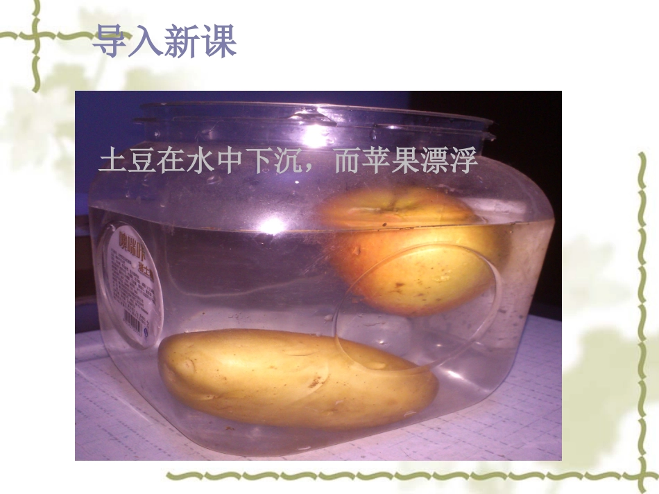 物体的浮沉条件及应用教学课件_第3页