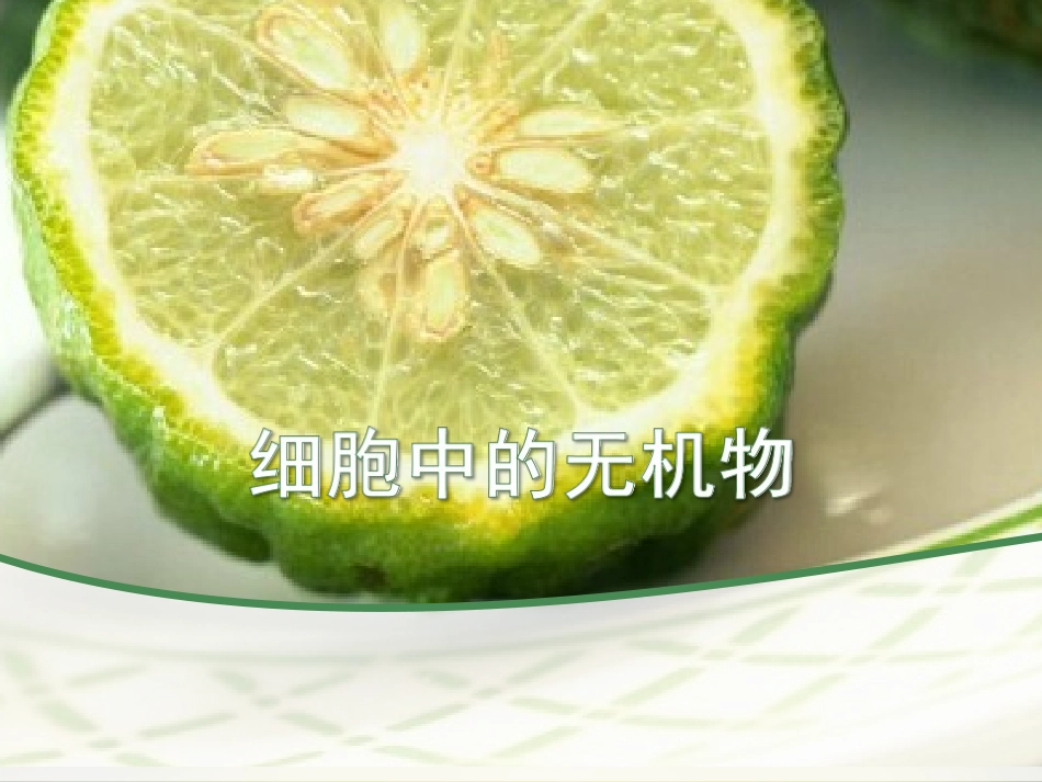 细胞中的无机物 (2)_第1页