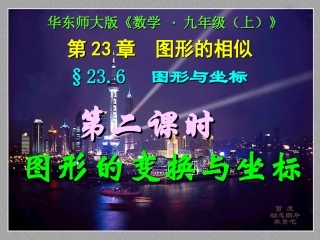 第二课时图形的变换与坐标