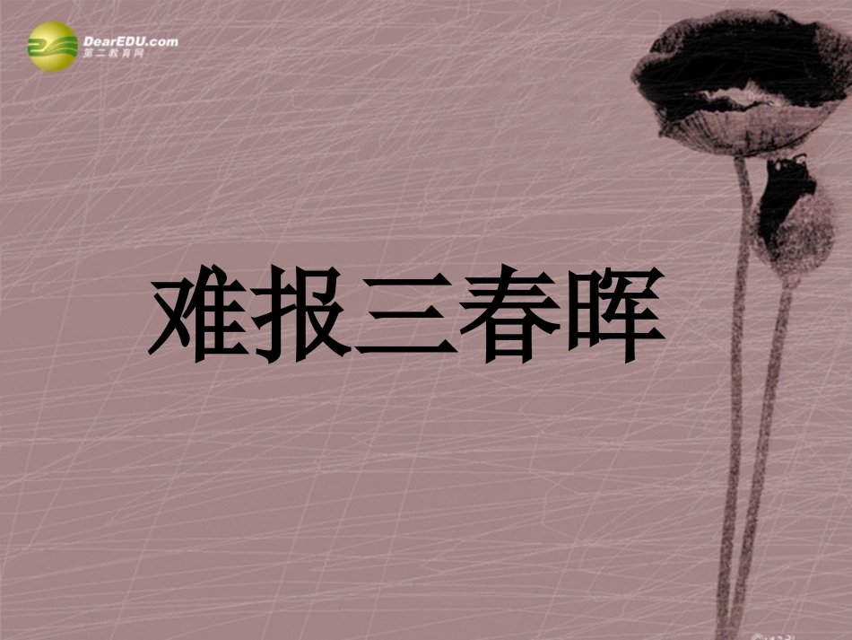 《难报三春晖》_第1页