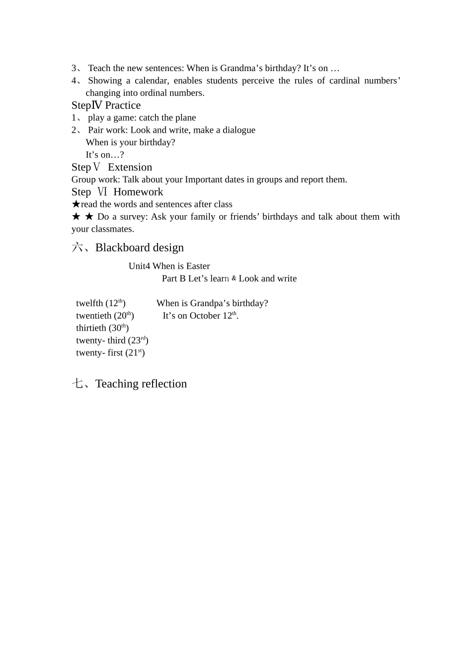 五下Unit4WhenisEasterPartBLet'slearn教案_第2页
