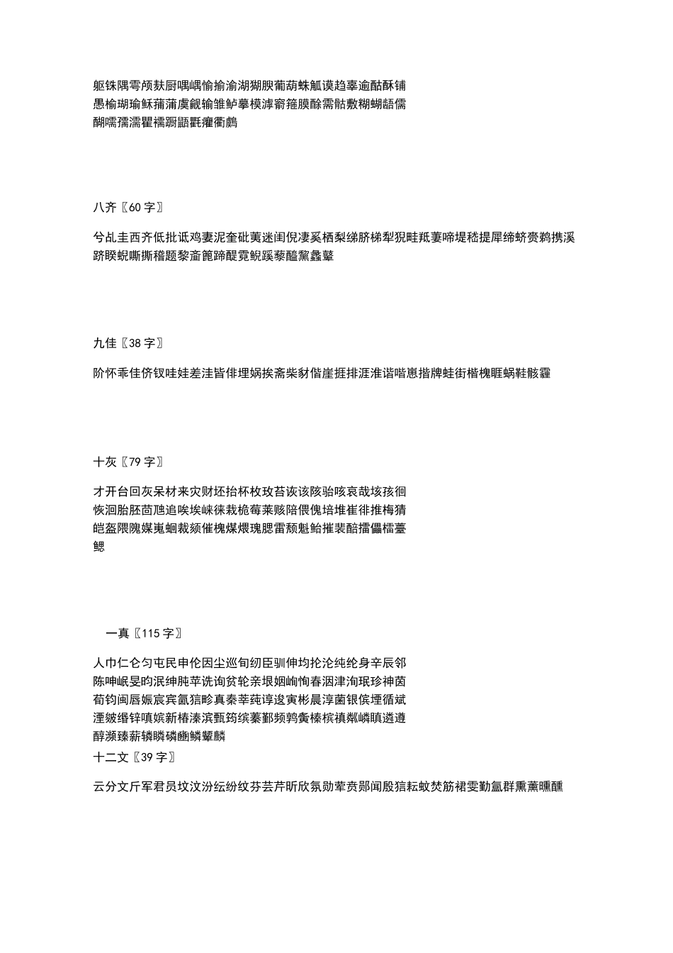 平水韵常用字表_第3页