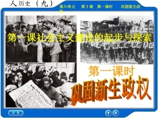 巩固新生政权
