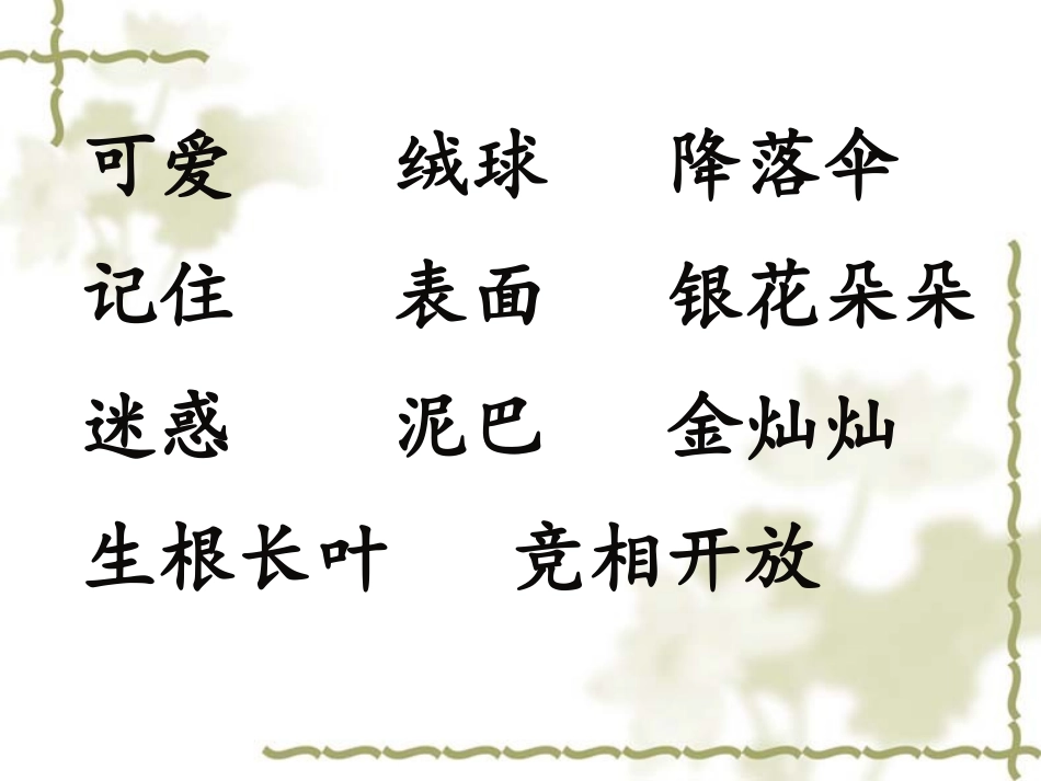 《蒲公英》课件2_第2页