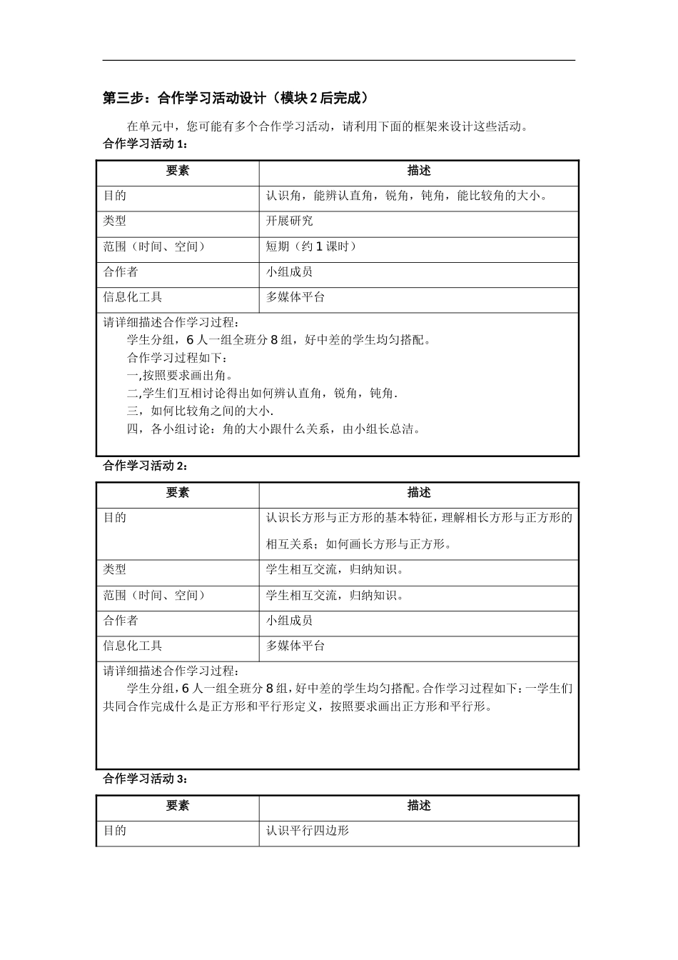 《信息化课堂中的合作学习》结业作业模板_第2页