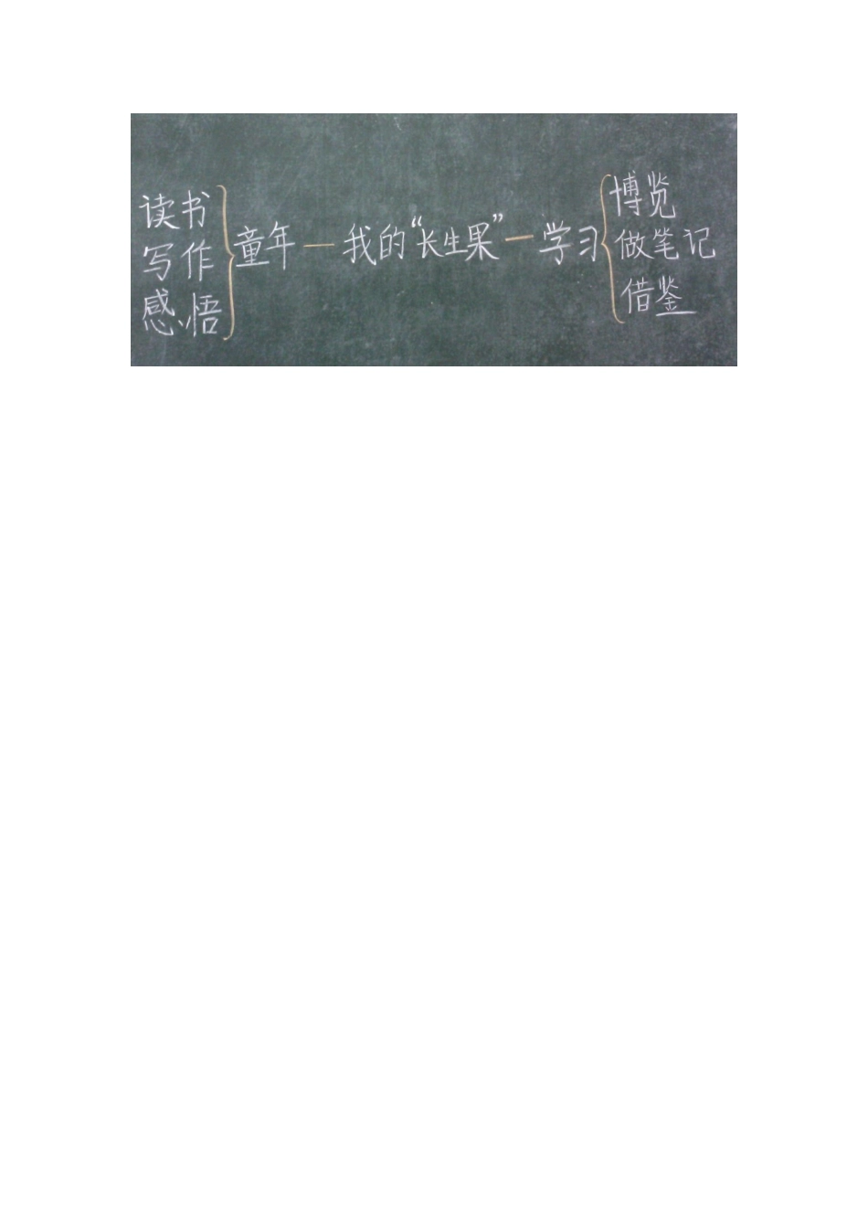 《我的“长生果”》板书_第1页