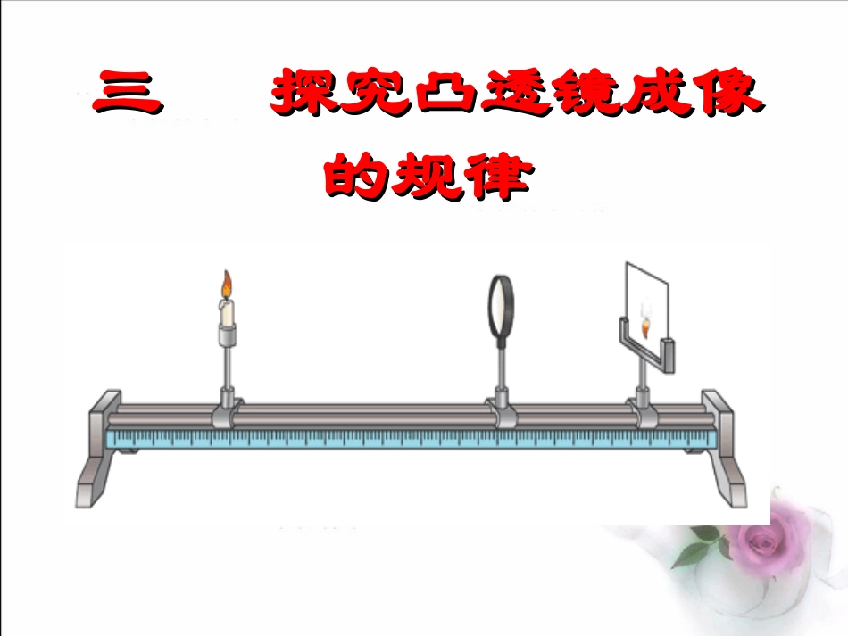 探究凸透镜成像规律》+flash课件_第1页