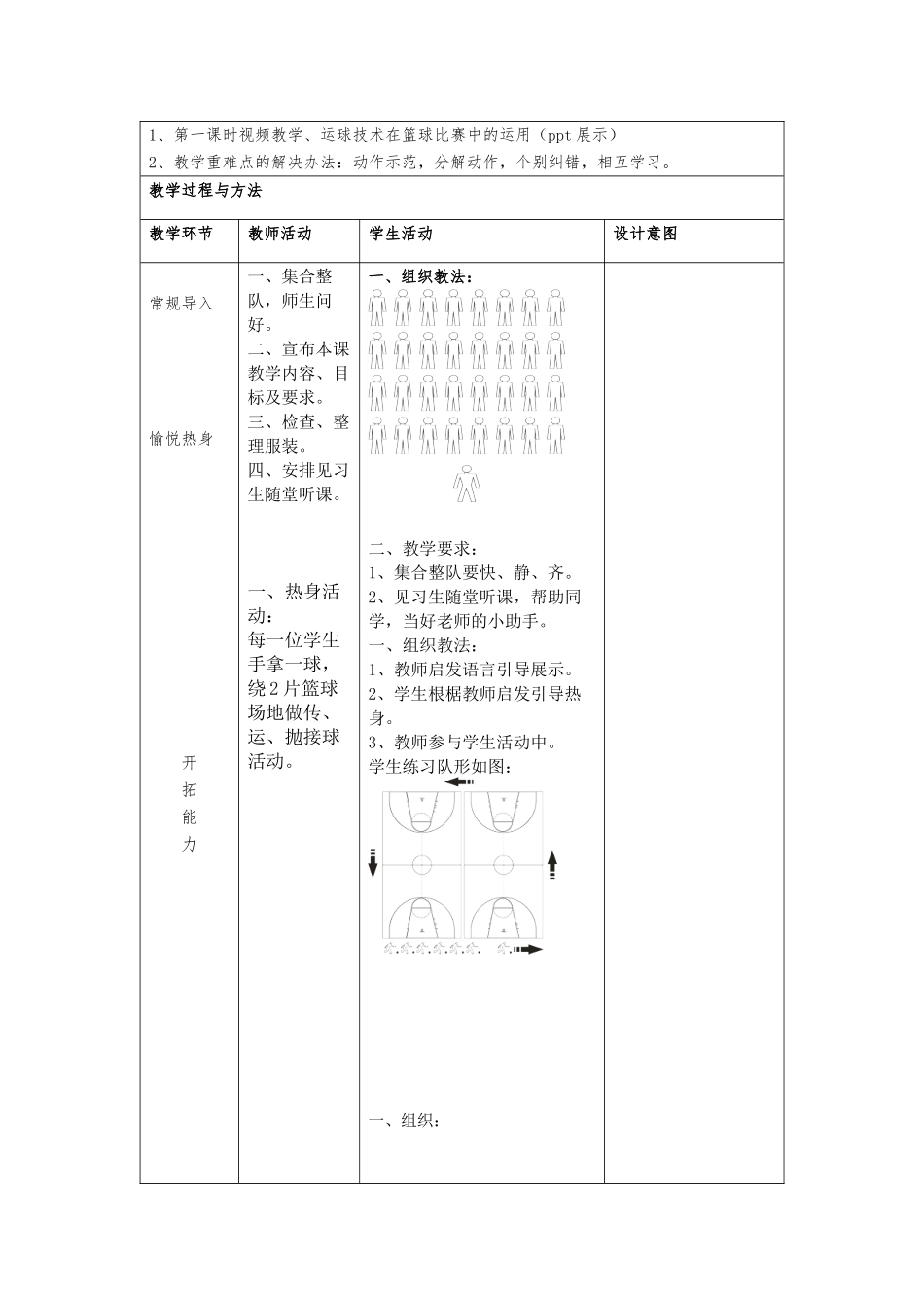 篮球传接球教学设计_第2页