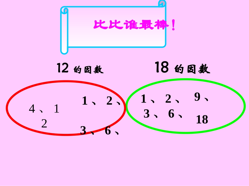 北师大版五年级数学上册《找最大公因数》PPT课件[2]_第2页