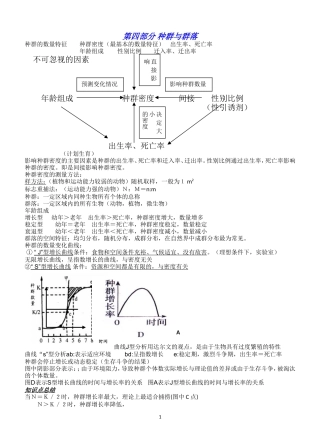 第四部分种群与群落