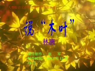 说“木叶”观摩课