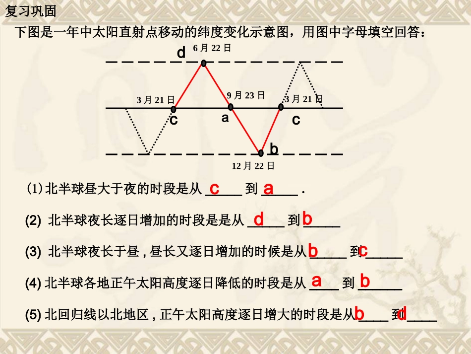 地球的运动—正午太阳高度的变化_第2页