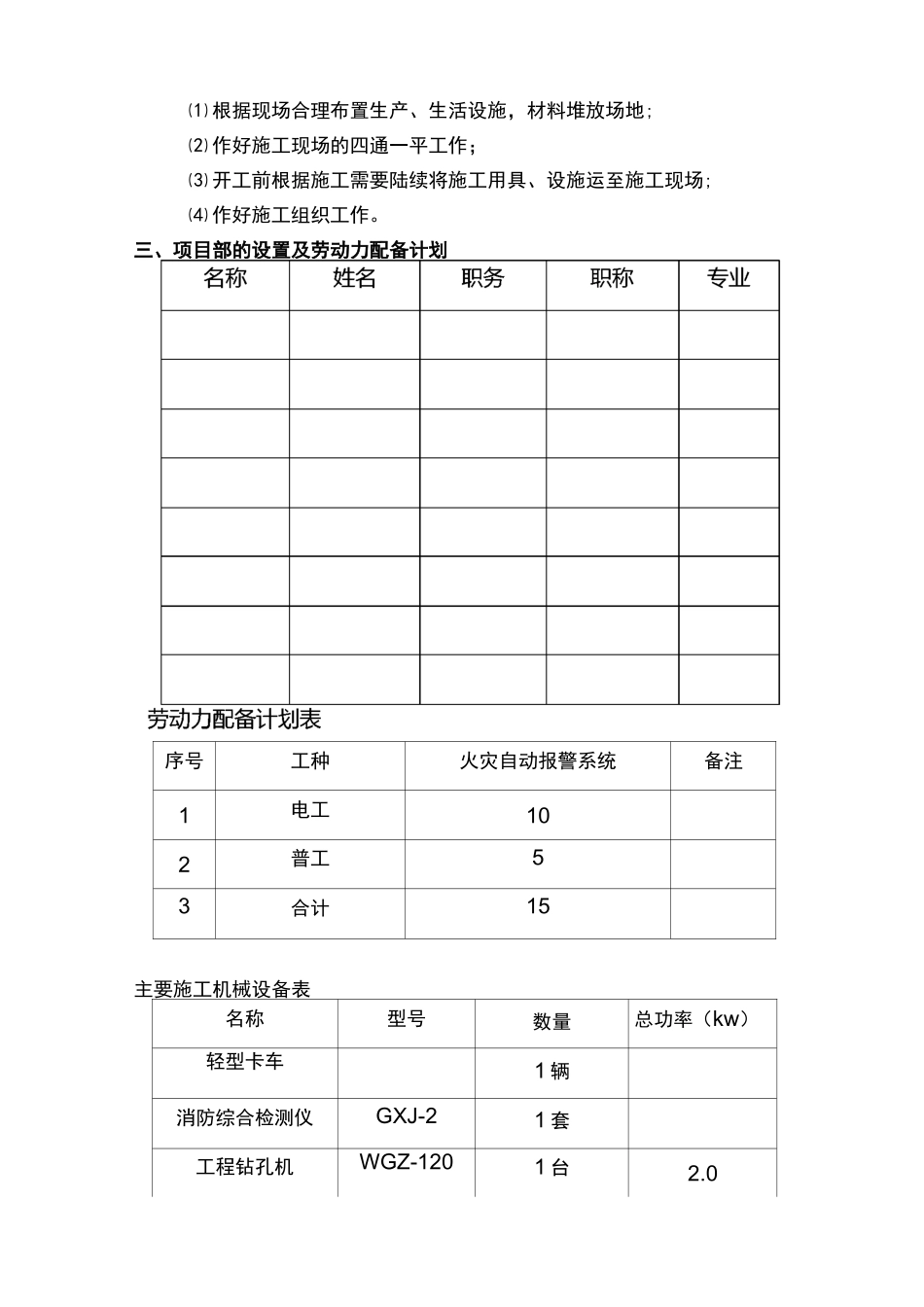 火灾报警系统施工组织设计_第2页