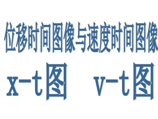 2015-9-17高一物理必修一第一章图像专题
