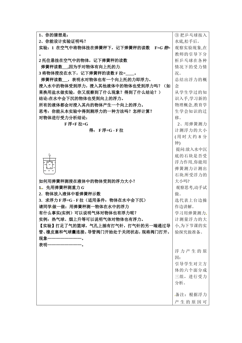 水的浮力教案_第2页