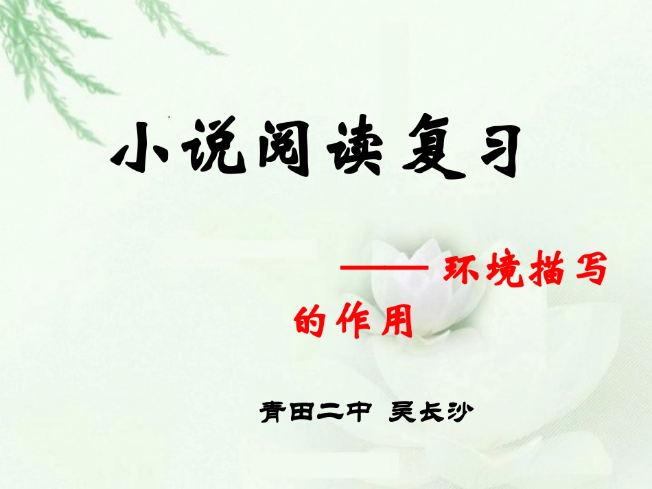 小说环境描写_第1页