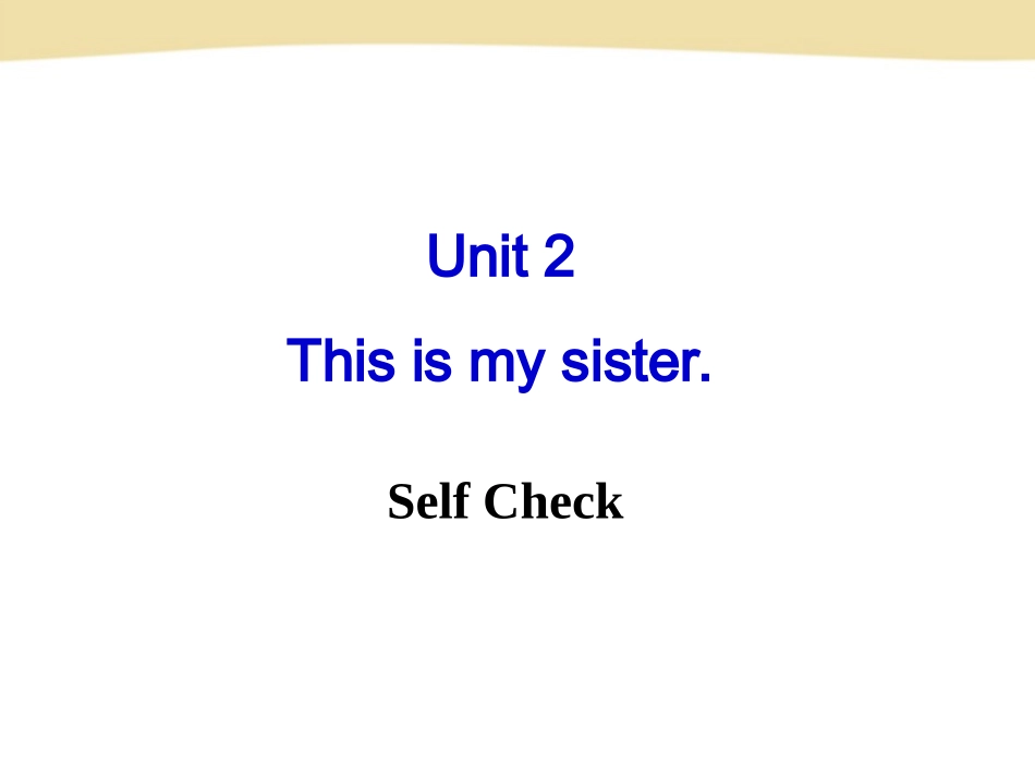 七年级英语上册Unit2Selfcheck_第2页