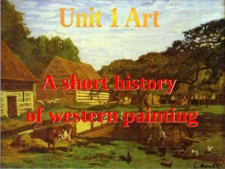 高中英语_Unit1_《Art》选修6