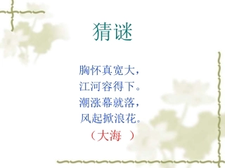 大海睡了PPT