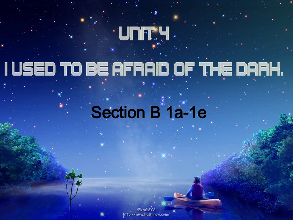 九年级Unit4SectionB(1a-1e)_第1页