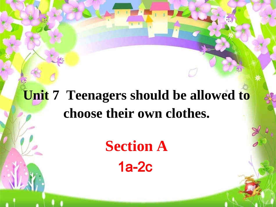 新目标英语九年级Unit7全单元课件_第1页