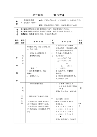 身体素质练习（排球）