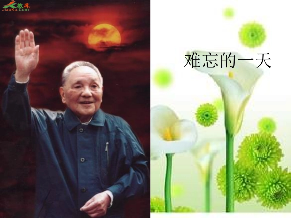 人教版语文二上8《难忘的一天》课件(4)_第3页