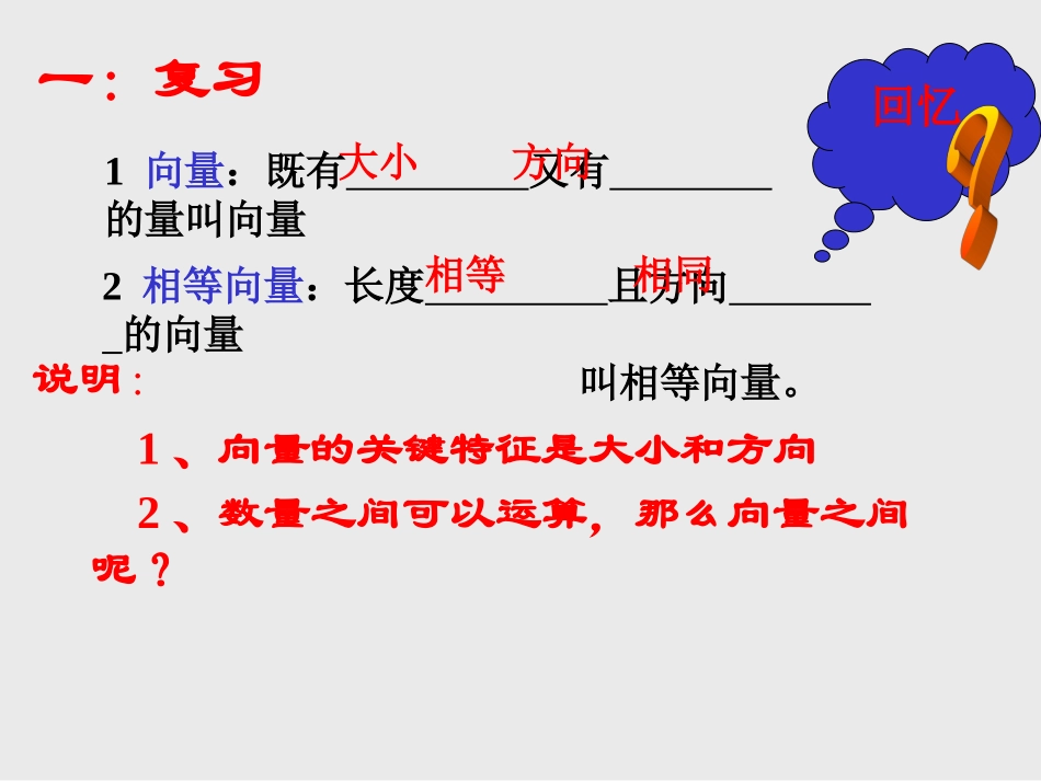 平面向量的加法及其几何意义_第1页