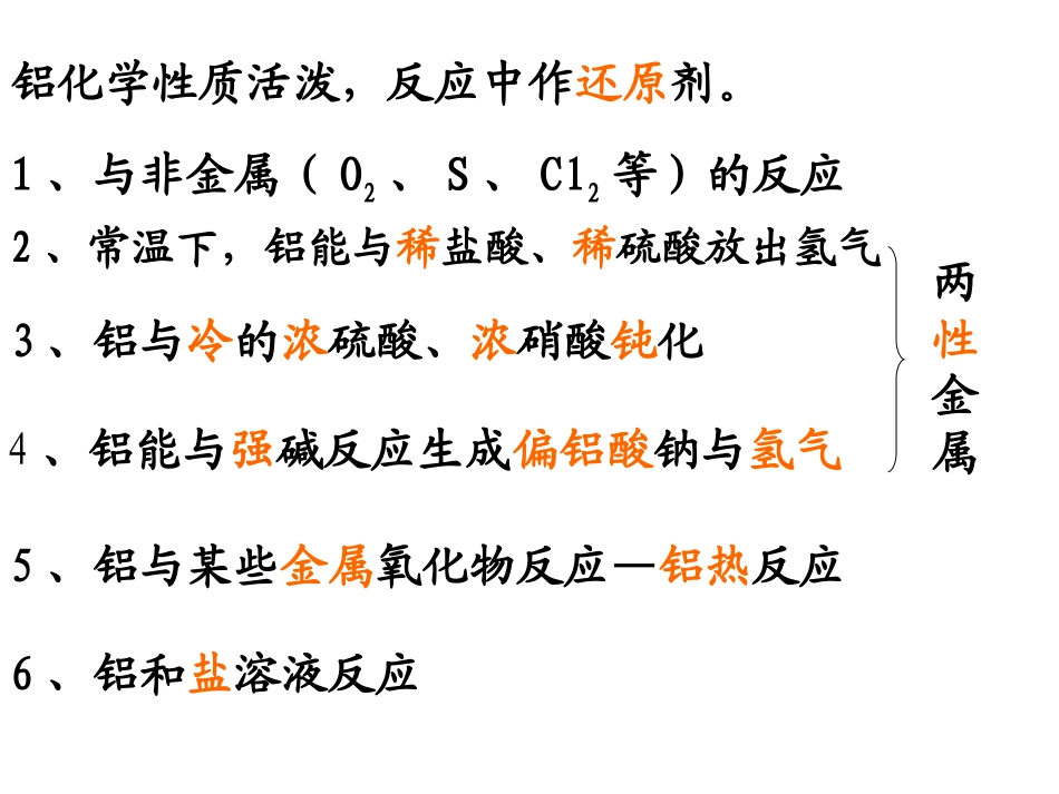 铝的氧化物和氢氧化物课件_第3页