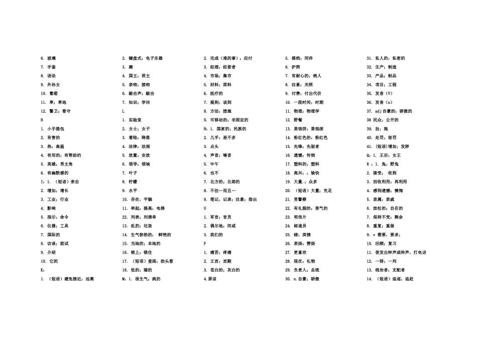 2016九年级英语单词默写_第2页