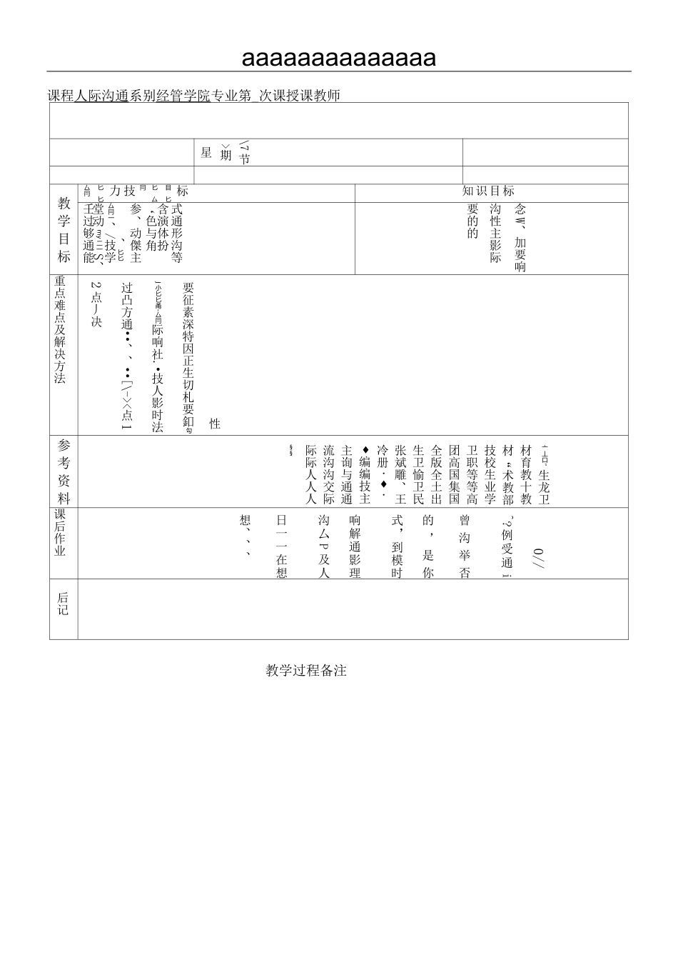 人际沟通.教案_第1页