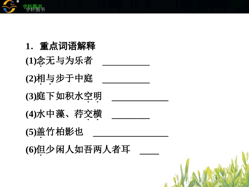 六　记承天寺夜游_第3页