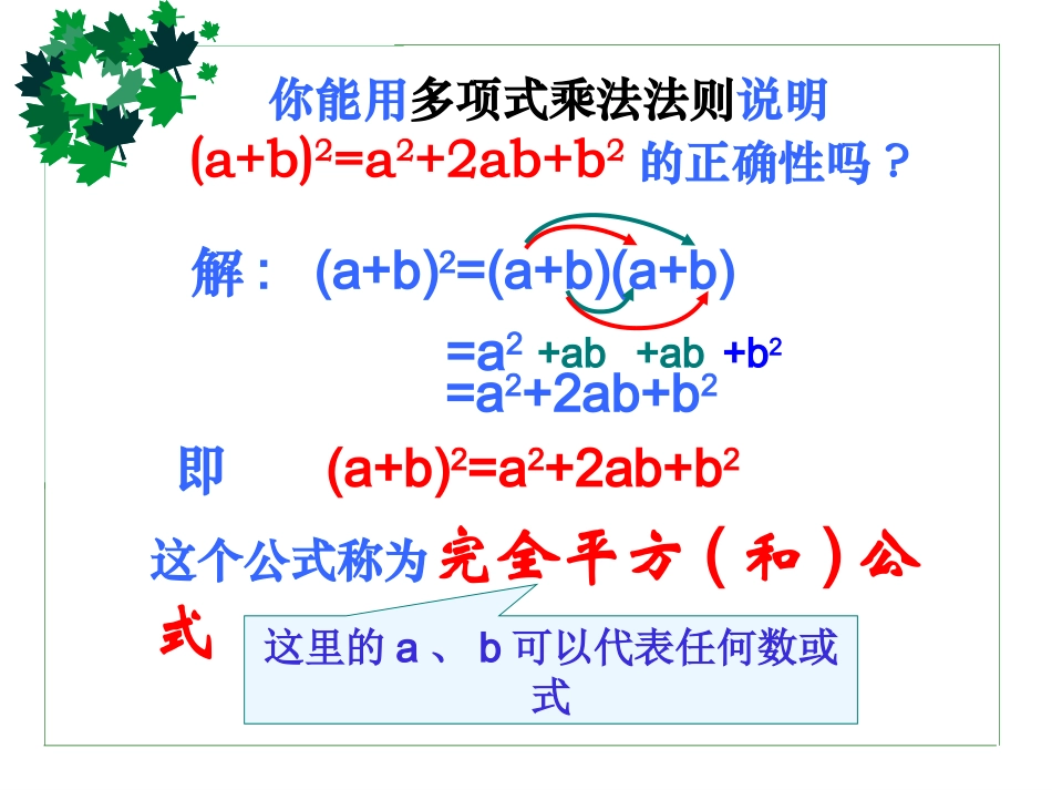 湘七年级数学完全平方公式（公开）_第3页