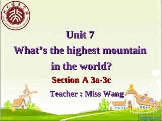 八下Unit7SectionA3a-3c课件