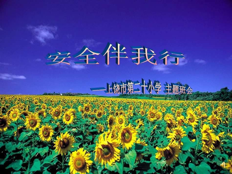 《安全伴我行》主题班会PPT_第1页