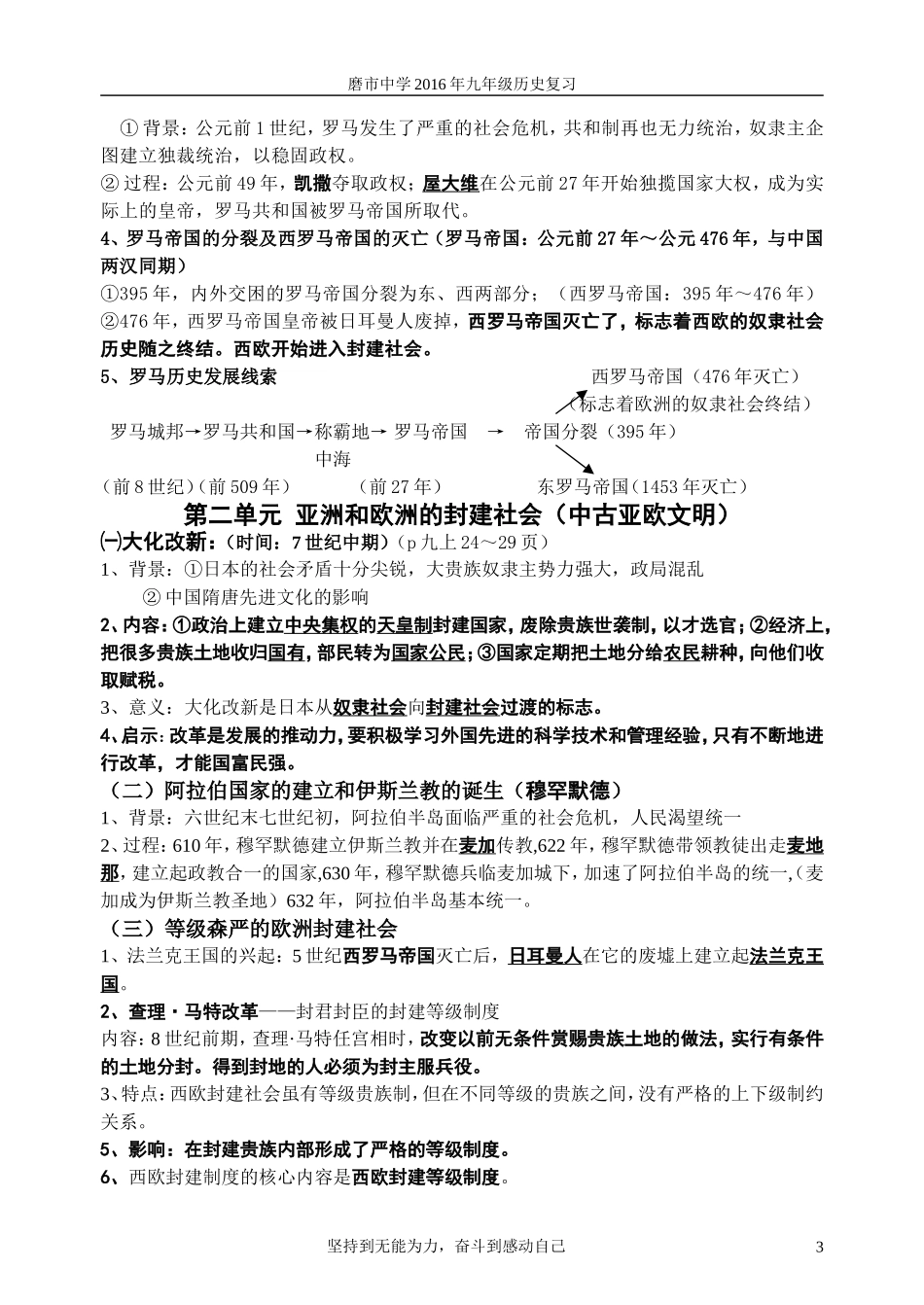 磨市镇中心学校九年级历史复习资料_第3页