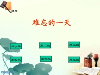 人教版语文二上8《难忘的一天》课件(5)