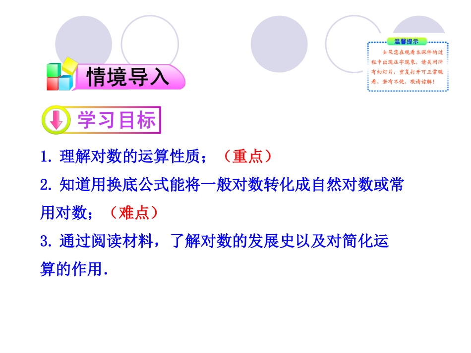 对数与对数运算第课时对数的运算_第2页