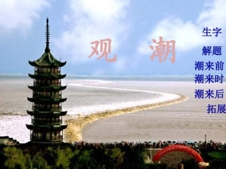 四年级上·1、《观潮》
