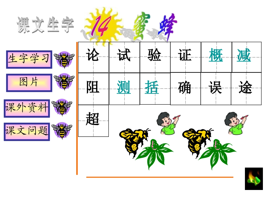 语文三年级上人教新课标14《蜜蜂》课件1_第2页