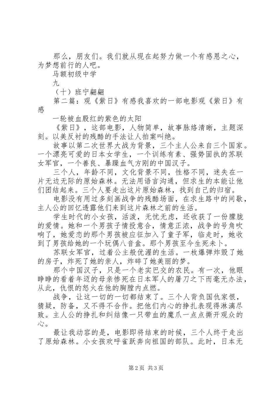 观《紫陀螺》有感_第2页