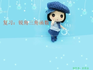 总复习：锐角三角