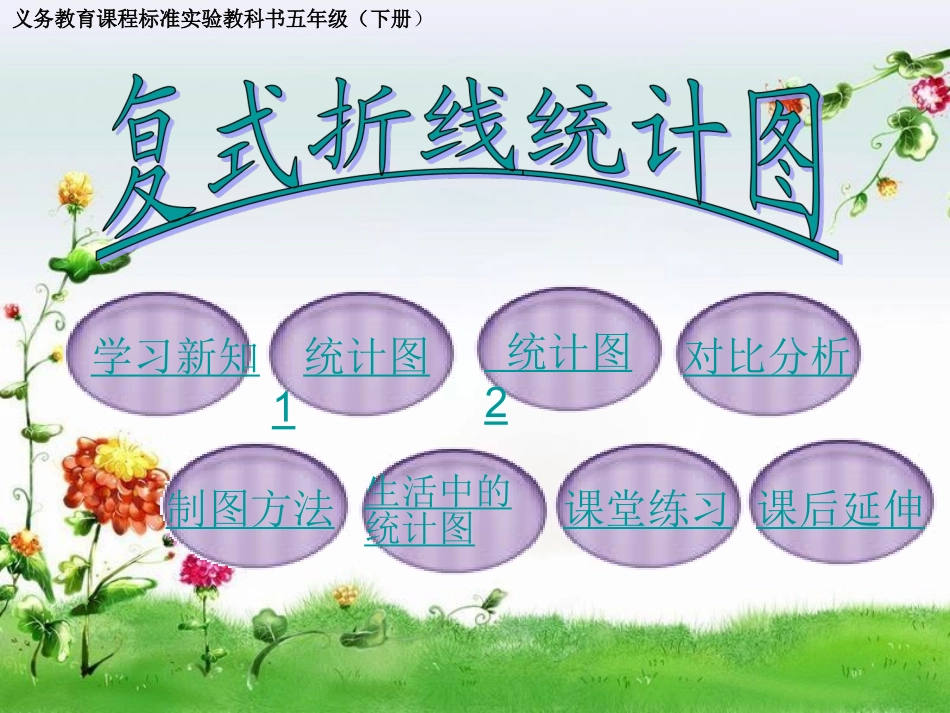 人教版五年级下册《复式折线统计图》_第1页