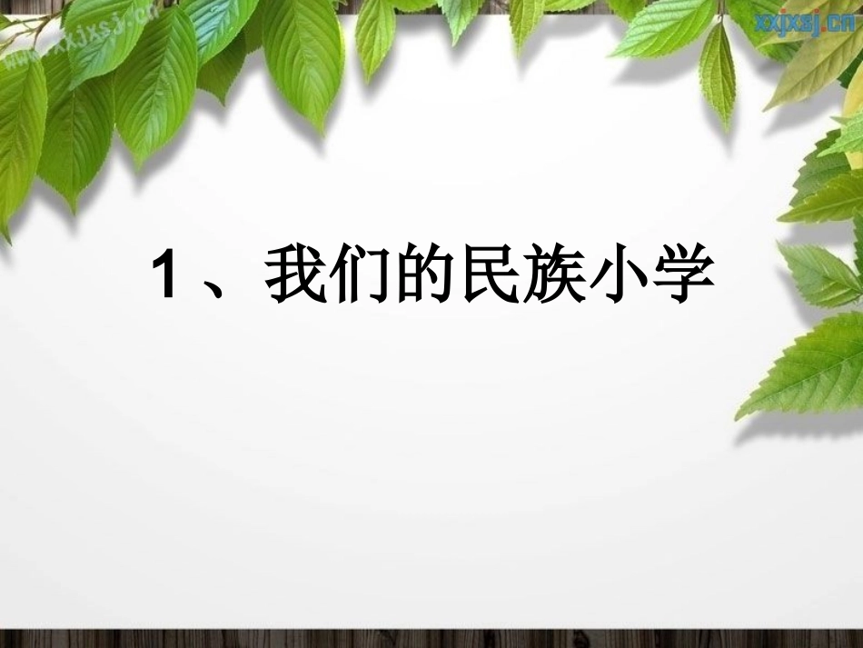 我们的民族小学 _第1页